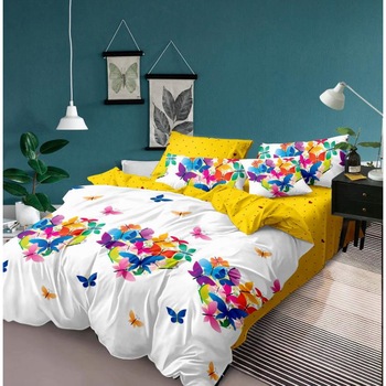 Lenjerie de pat dublu finet 6 piese+Pilota 200 x 220 cm+2 perne, Ralex Pucioasa, PFN443 Lenjerie de pat dublu finet 6 piese+Pilota 200 x 220 cm+2 perne, Ralex Pucioasa, PFN443