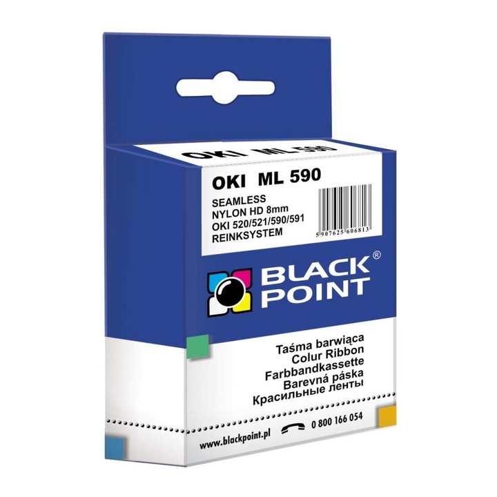 Black Point festékszalag KBPO520 (Oki ML 520 / 590) fekete
