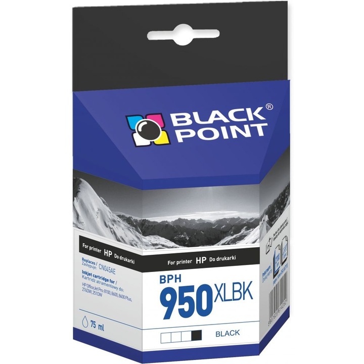 Black Point patron BPH950XLBK (HP CN045AE) fekete