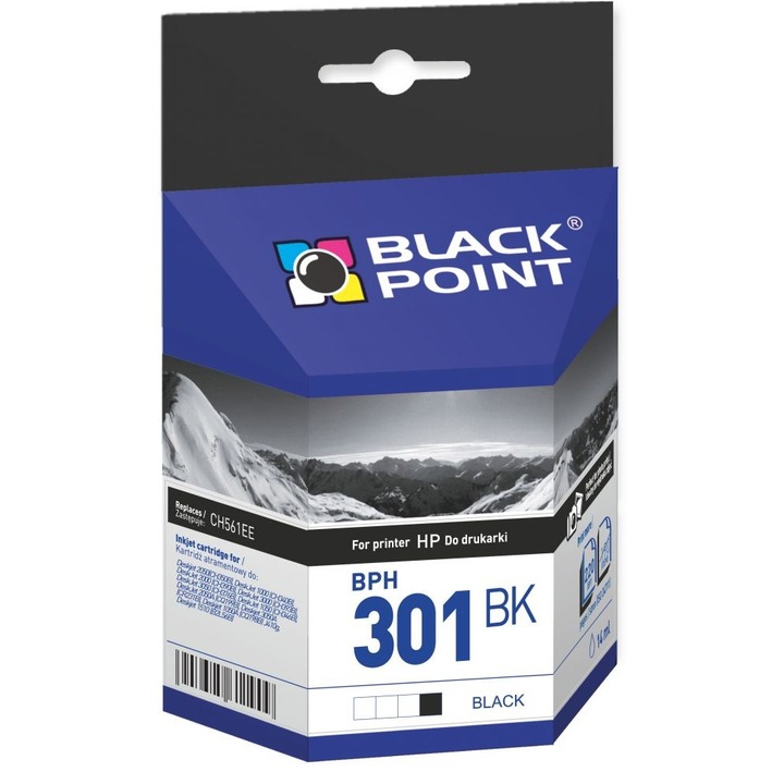 Black Point patron BPH301BK (HP CH561EE) fekete