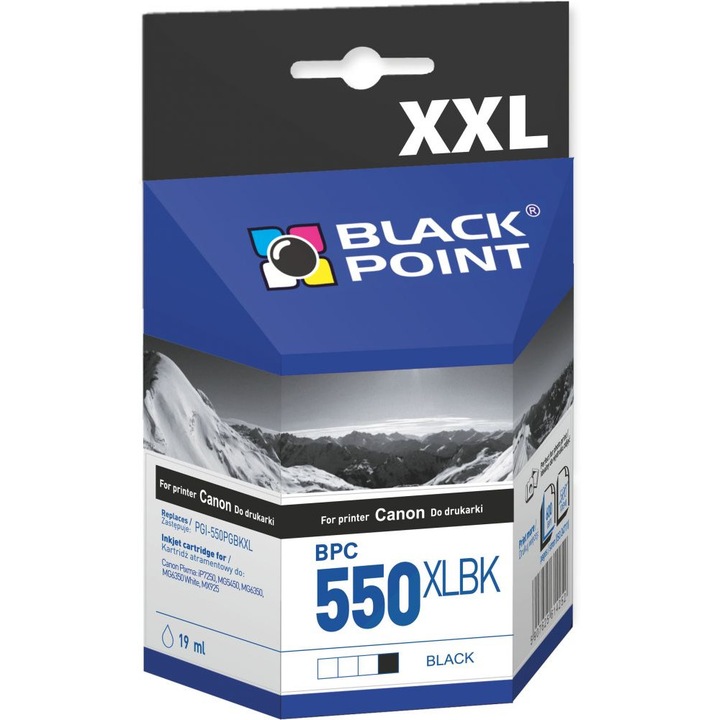 Black Point patron BPC550XLBK (Canon PGI-550PGBKXL) fekete