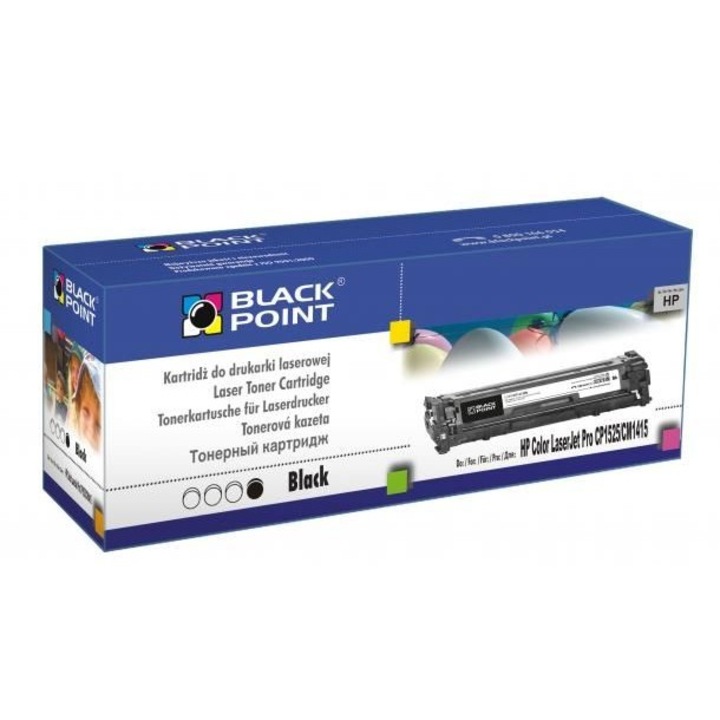 Black Point színes toner LCBPHCP1525BK (HP CE320A) fekete