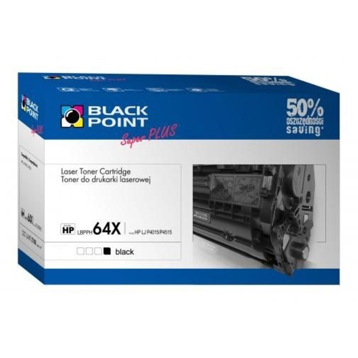 Black Point toner LBPPH64X (HP CC364X) fekete