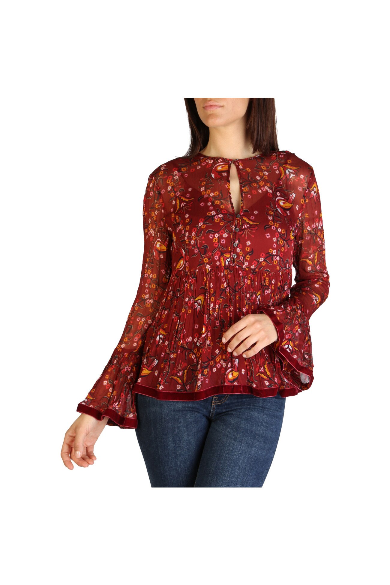 Camasa femei Tommy Hilfiger model WW0WW23015, Rosu, XS