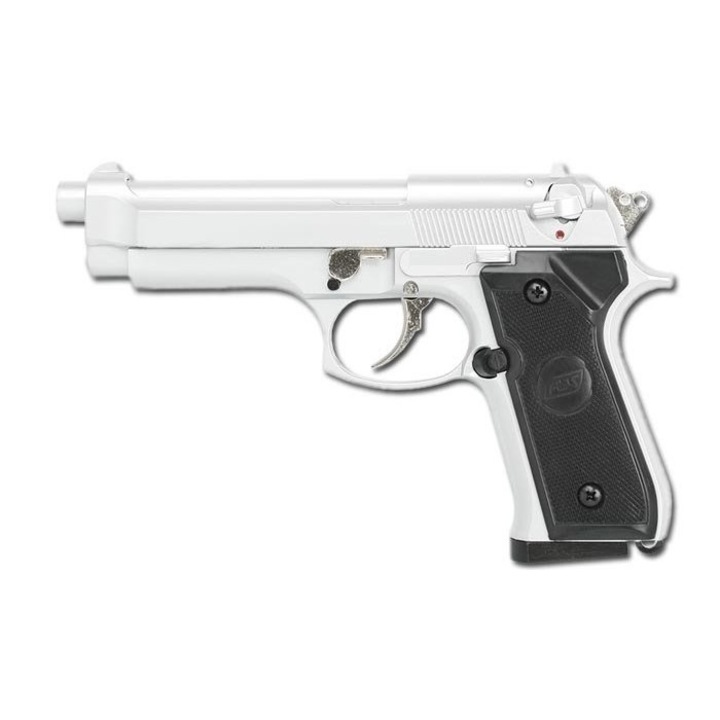 Еърсофт пистолет ASG M92F Hi Power - сребрист