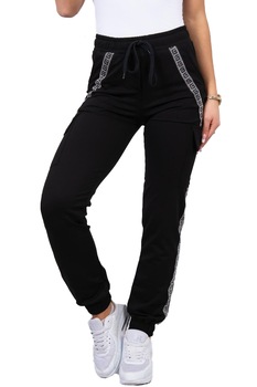 Pantaloni dama Cargo Sweet, bumbac,negru Pantaloni dama Cargo Sweet, bumbac,negru