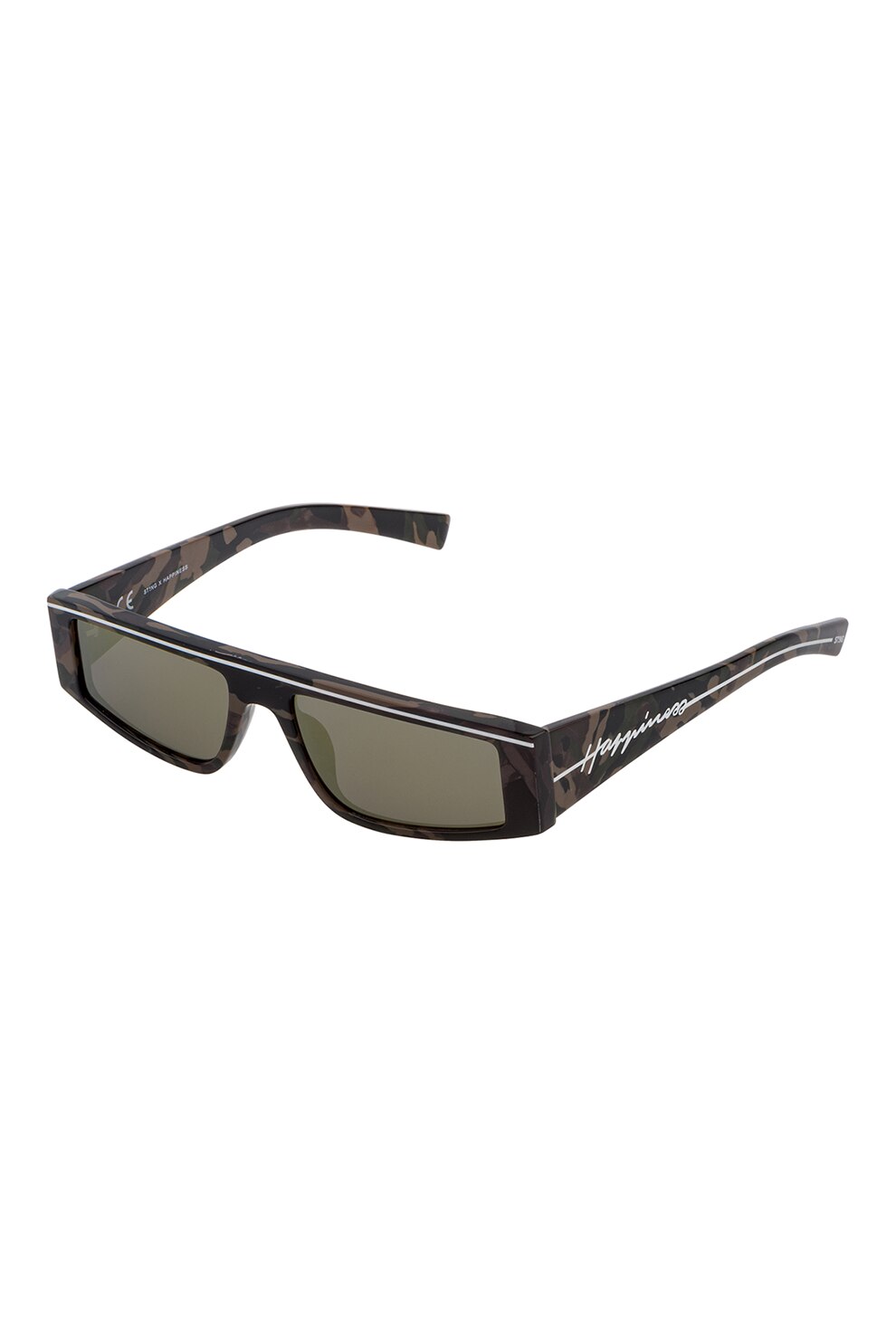 STING, Ochelari de soare patrati, Negru/Gri, 55-17-145 Standard