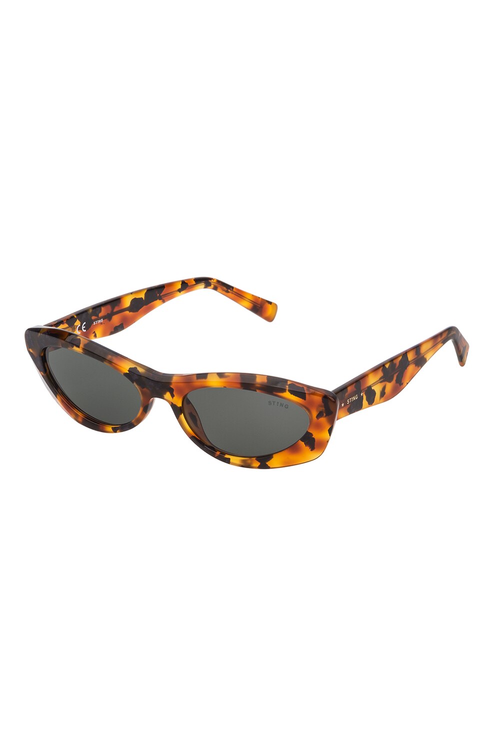 STING, Ochelari de soare cat-eye, Maro/Negru, 53-16-135 Standard