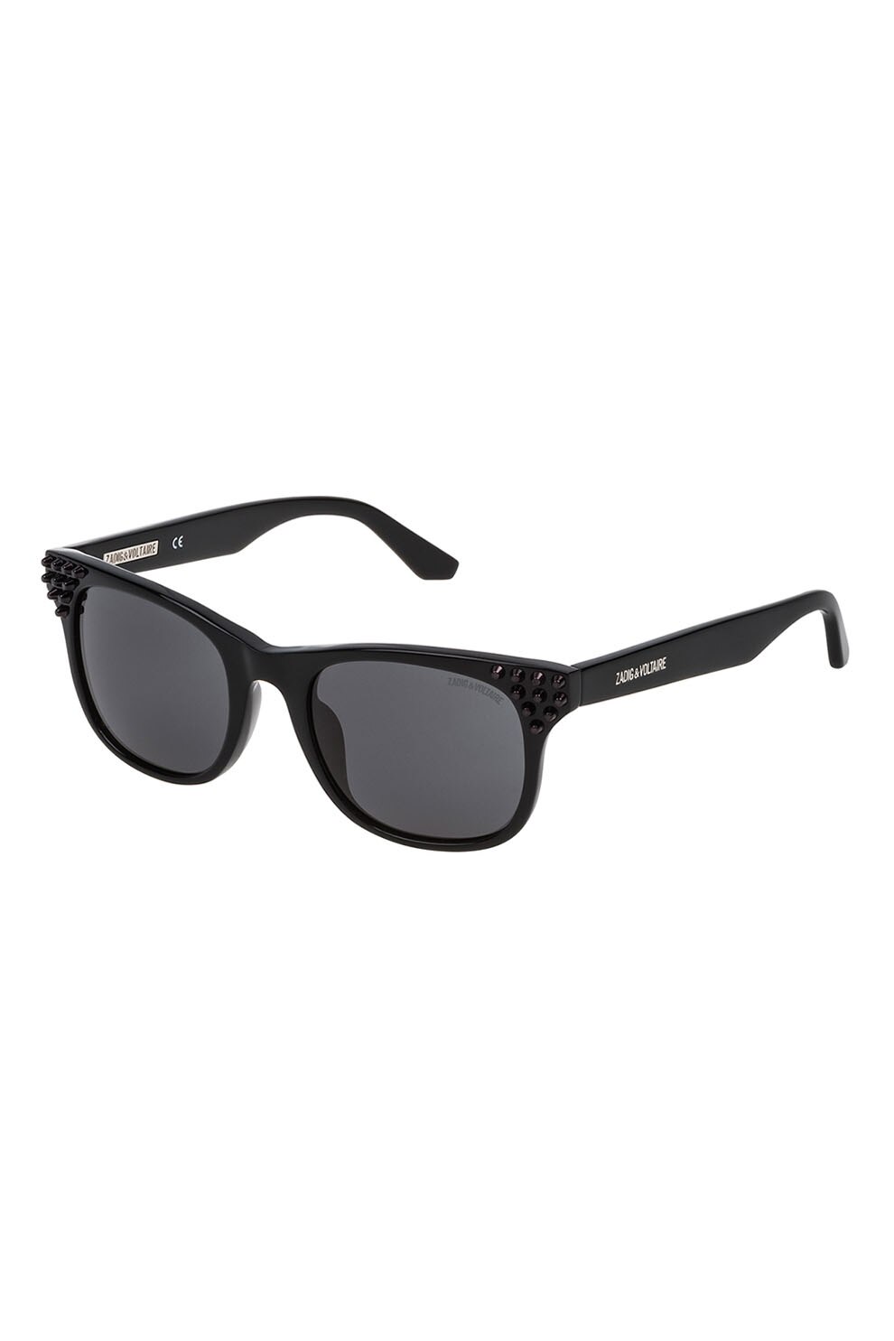 Zadig & voltaire, Ochelari de soare cu aplicatii, Negru, 50-20-140 Standard