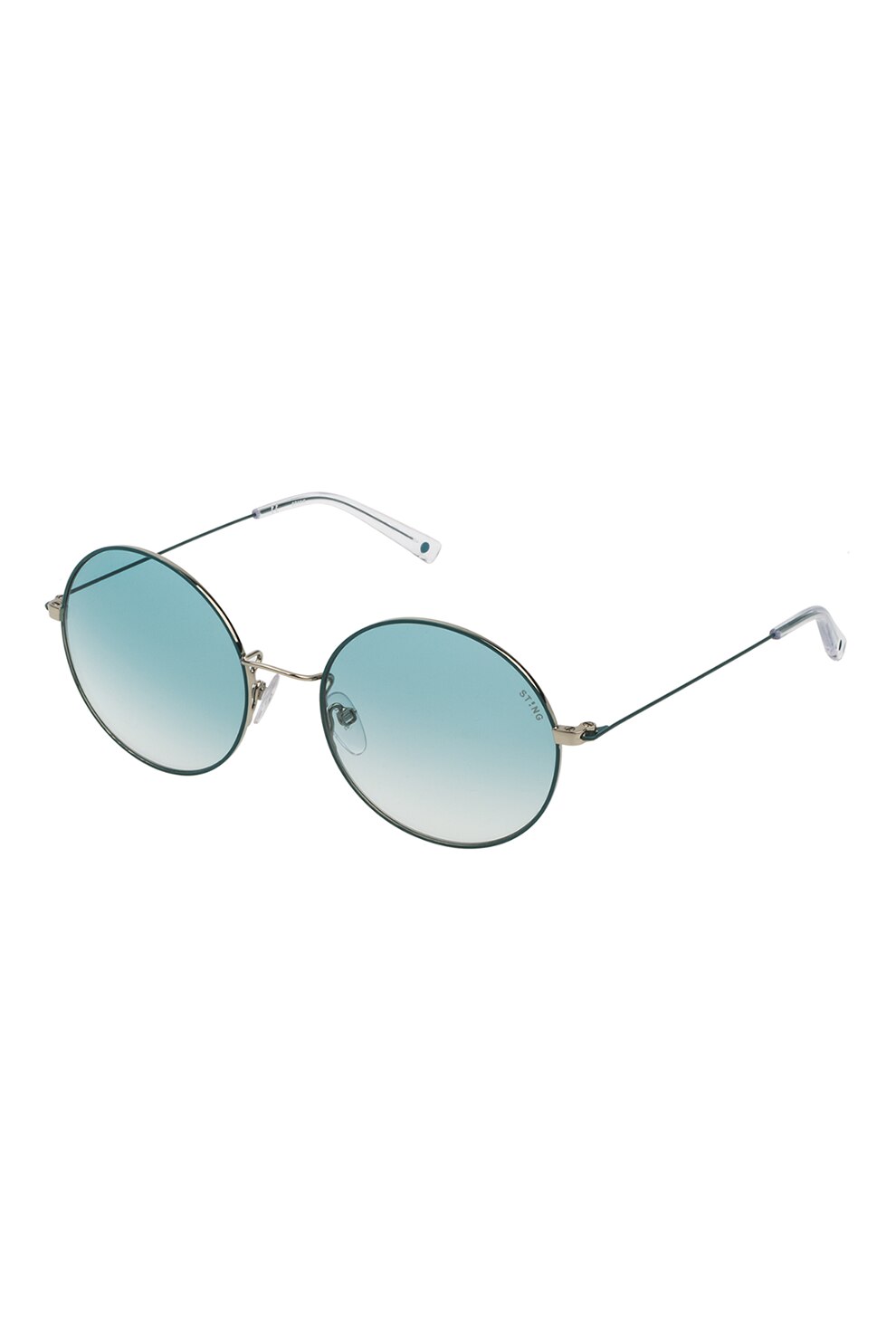 STING, Ochelari de soare unisex rotunzi cu lentile in degrade, Albastru, 54-19-140 Standard