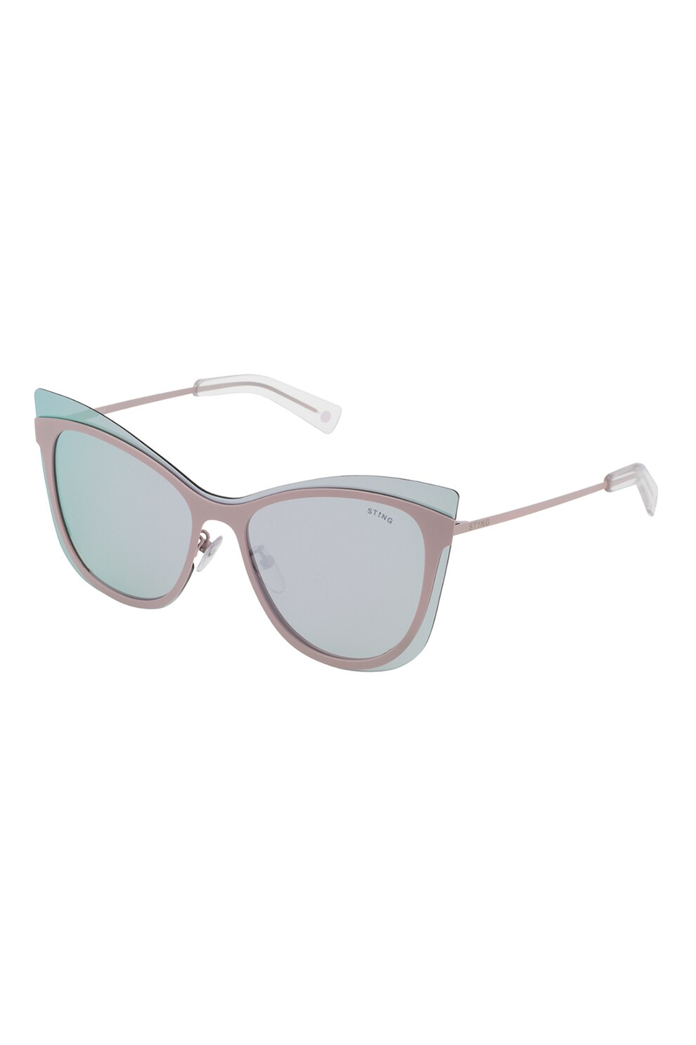 STING, Ochelari de soare cat-eye, Maro bronz/Gri, 99-00-140 Standard