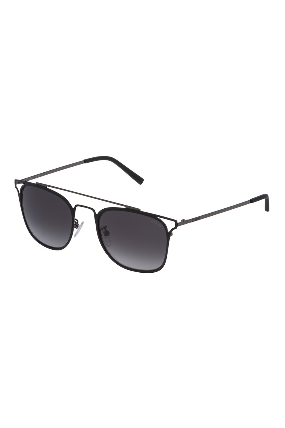 STING, Ochelari de soare pantos unisex, Gri inchis/ Negru, 52-21-145 Standard