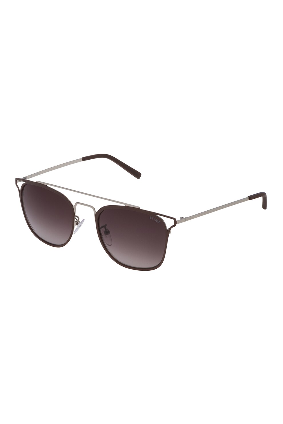 STING, Ochelari de soare pantos unisex, Negru/Argintiu, 52-21-145 Standard