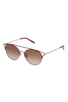 STING, Ochelari de soare pantos unisex, Auriu/Rosu Bordeaux, 52-17-140 Standard STING, Ochelari de soare pantos unisex, Auriu/Rosu Bordeaux, 52-17-140 Standard