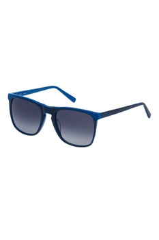 STING, Ochelari de soare patrati cu lentile in degrade, Albastru inchis, 54-20-140 Standard STING, Ochelari de soare patrati cu lentile in degrade, Albastru inchis, 54-20-140 Standard
