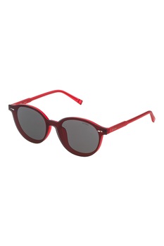 STING, Ochelari de soare pantos unisex cu logo discret, Rosu/Negru, 99-00-140 Standard STING, Ochelari de soare pantos unisex cu logo discret, Rosu/Negru, 99-00-140 Standard