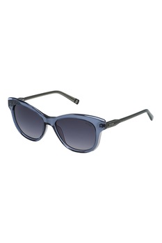 STING, Ochelari de soare cat-eye cu lentile in degrade, Albastru/Gri, 53-19-135 Standard STING, Ochelari de soare cat-eye cu lentile in degrade, Albastru/Gri, 53-19-135 Standard