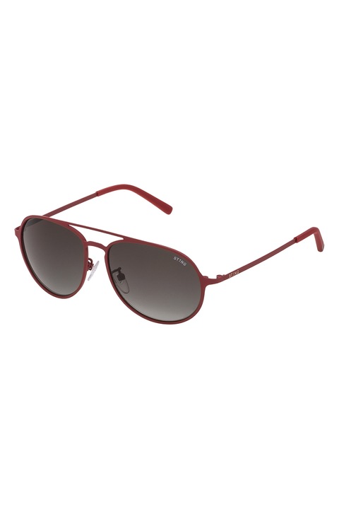 STING, Ochelari de soare aviator cu lentile in degrade, Rosu Bordeaux, 55-15-140 Standard