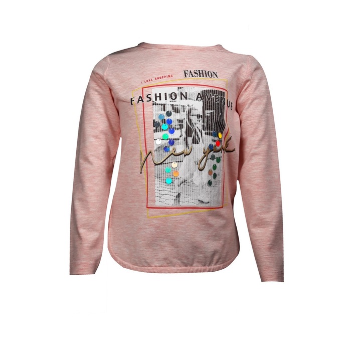 Bluza L-line fashion fetite roz, Roz pudrat