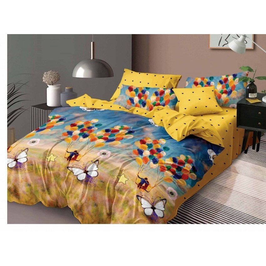 Lenjerie de pat dublu, 4 piese, Ralex Pucioasa, ELVO 2125