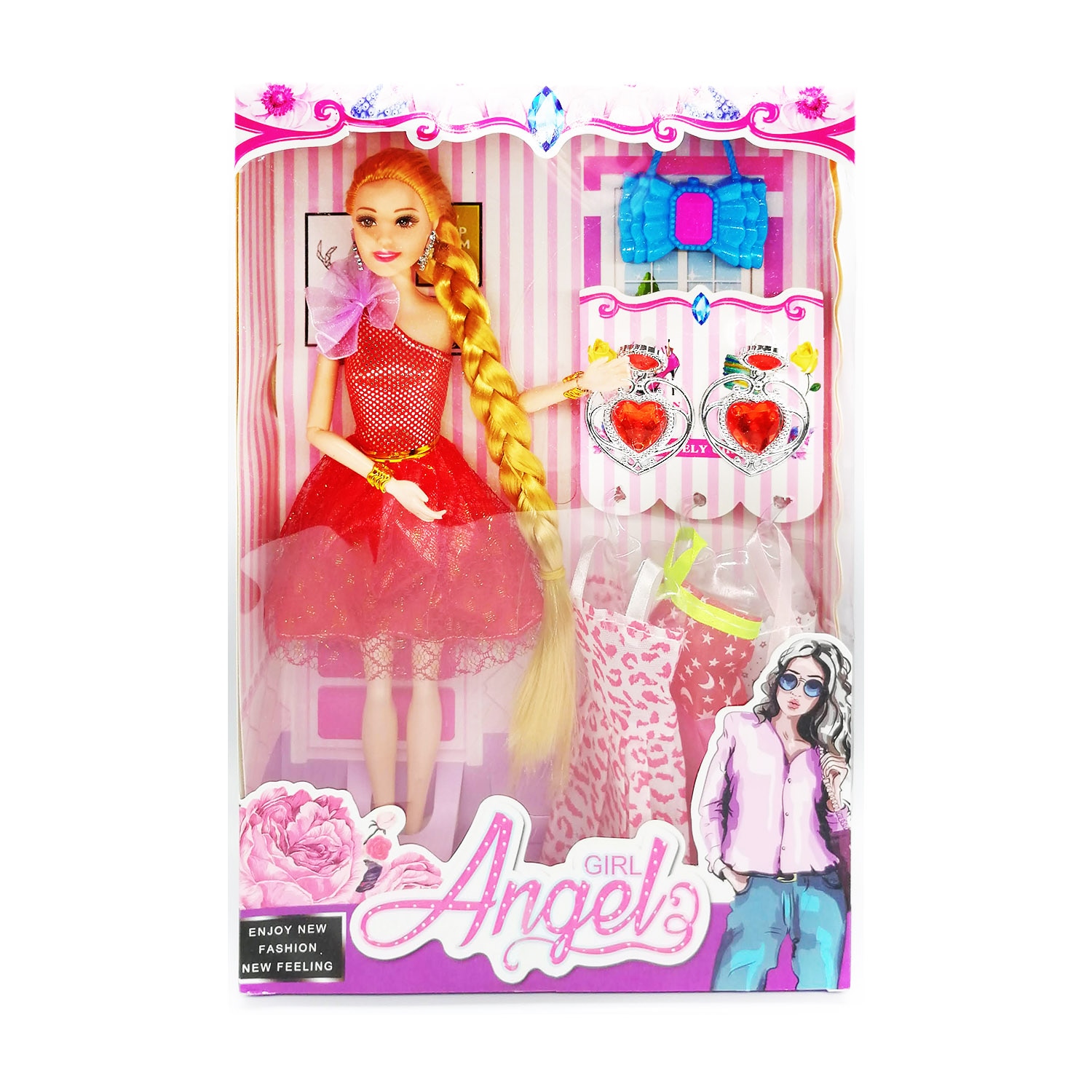 Set papusa Angel Girl 2, cu accesorii