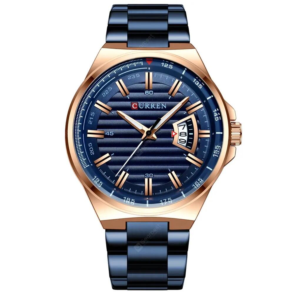 Ceas pentru barbati Curren, Casual, cu afisaj data 8375-B, Albastru