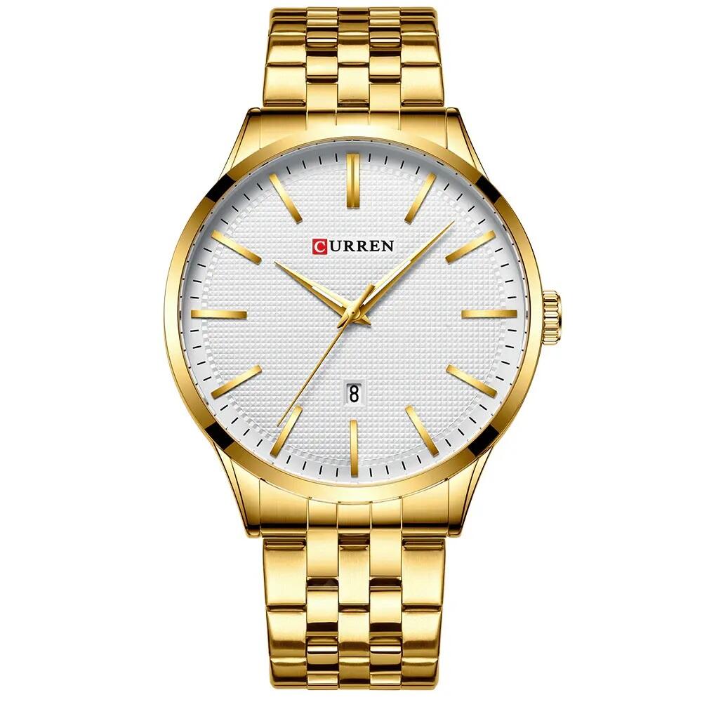 Ceas pentru barbati Curren, Casual cu afisaj data 8364-A, Auriu