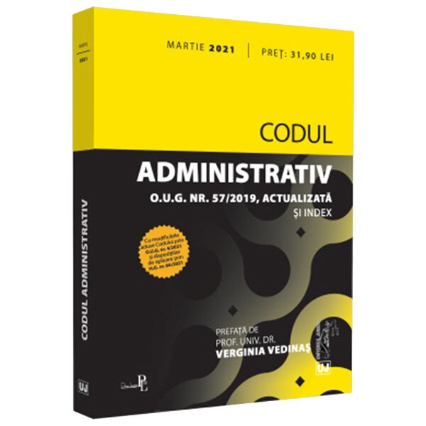 Codul administrativ: Martie 2021, Verginia Vedinas