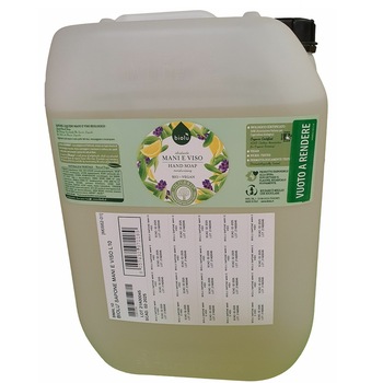 Spun lichid cu lavanda si vitamina E pentru fata si maini 10 L Biolu Spun lichid cu lavanda si vitamina E pentru fata si maini 10 L Biolu