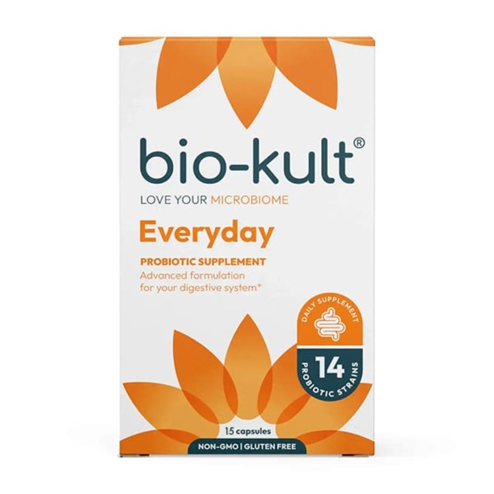 Bio-Kult, Probiotic cu 14 Tulpini de Bacterii Vii, pentru flora intestinala sanatoasa,15 capsule