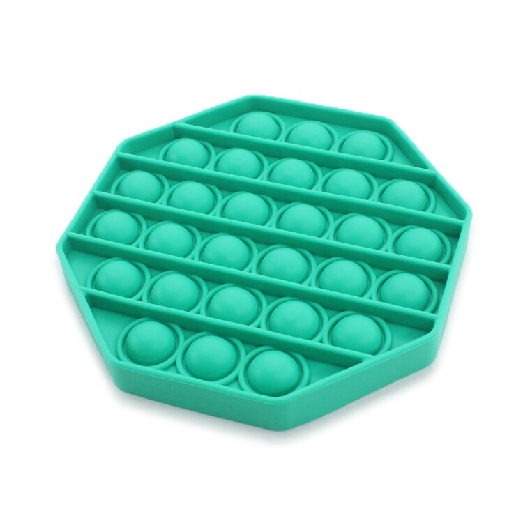 Jucarie senzoriala silicon Mappy Pop it - Octogon, Verde