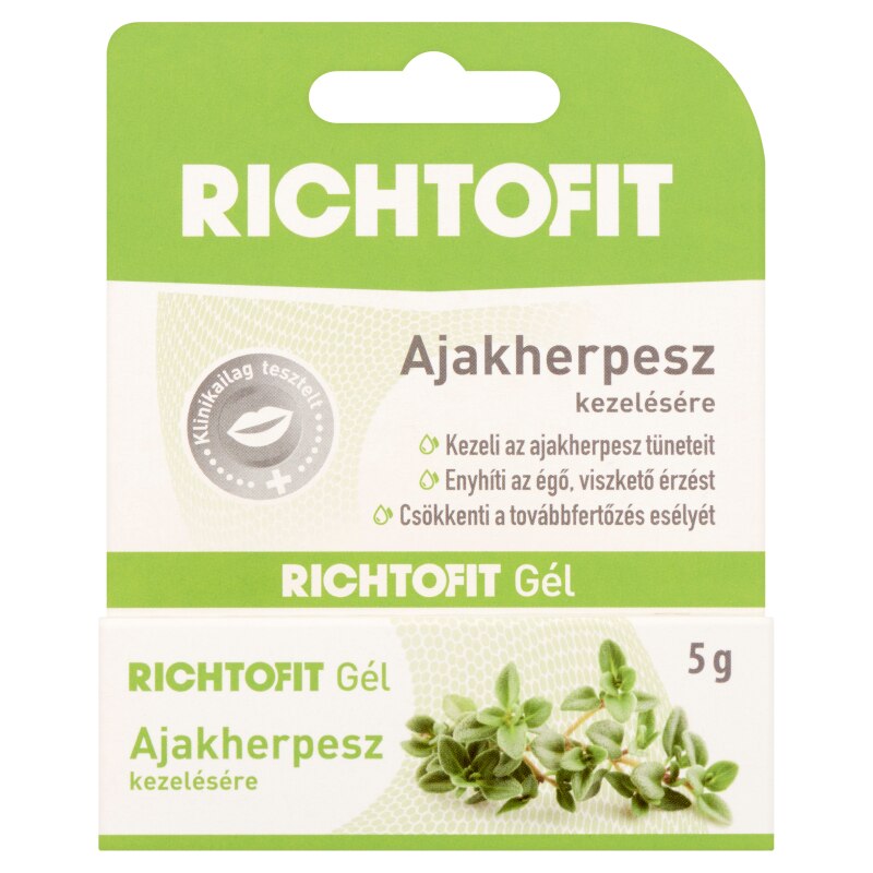 Gel pentru tratamentul herpesului, Richtofit, 5 g