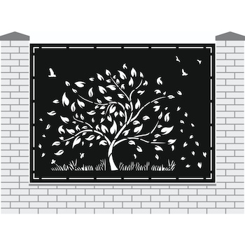 Panou Gard Mare Tabla CNC Model Toamna 1, 140 x 200 cm Panou Gard Mare Tabla CNC Model Toamna 1, 140 x 200 cm
