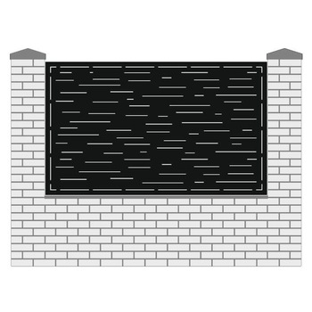 Panou Gard Mic Tabla CNC Model Linii 1, 120 x 200 cm Panou Gard Mic Tabla CNC Model Linii 1, 120 x 200 cm
