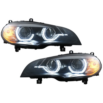 Set 2 Faruri Xenon Angel Eyes 3D Dual Halo Rims LED DRL compatibil cu BMW X5 E70 (2007-2010) Negru (HLBME70B) Set 2 Faruri Xenon Angel Eyes 3D Dual Halo Rims LED DRL compatibil cu BMW X5 E70 (2007-2010) Negru (HLBME70B)