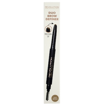 Creion pentru sprancene Makeup Revolution Duo Brow Definer, 0.15 g, Light Brown Creion pentru sprancene Makeup Revolution Duo Brow Definer, 0.15 g, Light Brown
