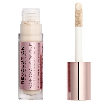 Corector lichid Makeup Revolution Conceal & Define, 4 g, C2 Corector lichid Makeup Revolution Conceal & Define, 4 g, C2