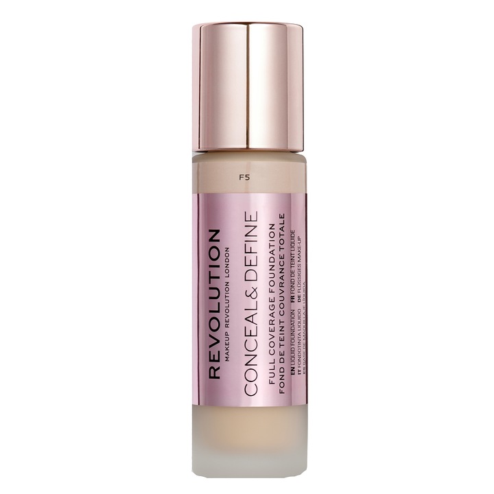 Фон дьо тен Makeup Revolution Conceal & Define, 23 ml, F5