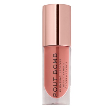 Luciu de buze Makeup Revolution Pout Bomb Plumping Gloss, 4.6 ml, Kiss Luciu de buze Makeup Revolution Pout Bomb Plumping Gloss, 4.6 ml, Kiss