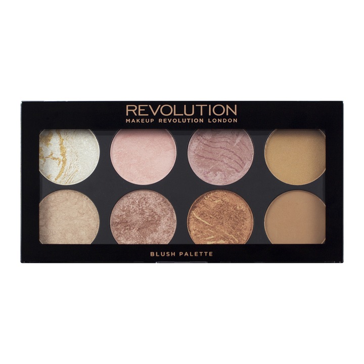 Makeup Revolution Ultra Blush pirosító paletta, 13 g, Golden Sugar