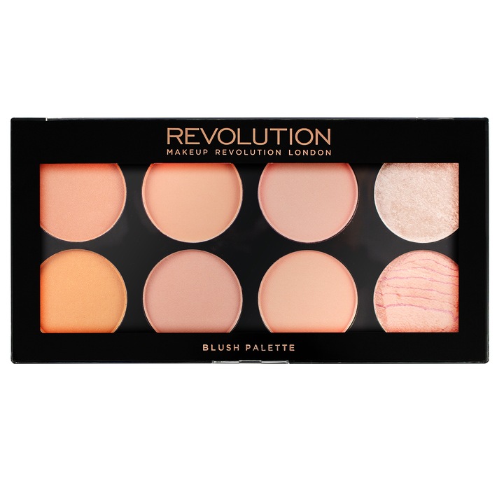 Makeup Revolution Ultra Blush pirosító paletta, 13 g, Hot Spice
