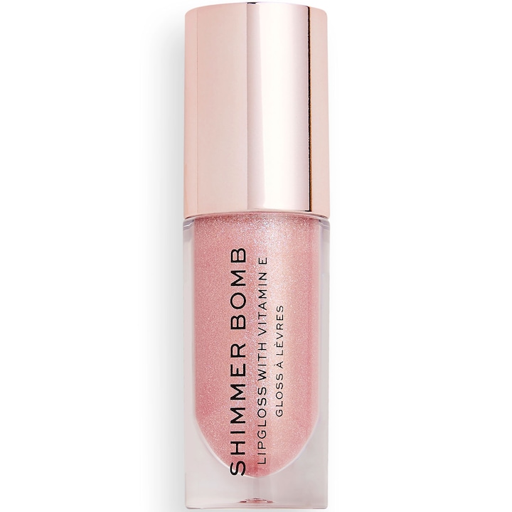 Блестящ гланц за устни Makeup Revolution Shimmer Bomb, Glimmer, 4,6 ml