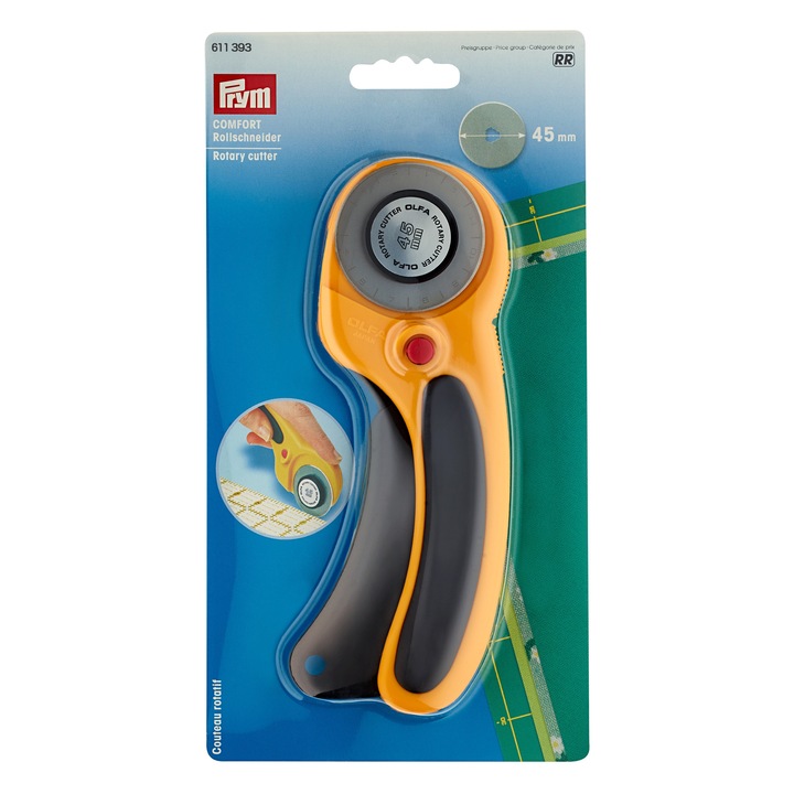 Cutter croitorie cu maner ergonomic, 45 mm, Prym, 611393