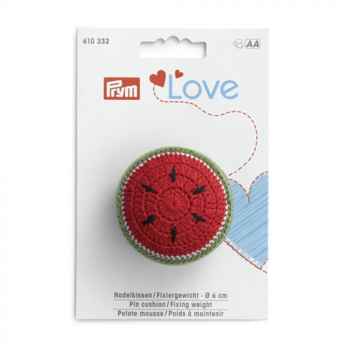 Perna ace cu greutate de fixare, diametru 6 cm, design pepene, Prym Love
