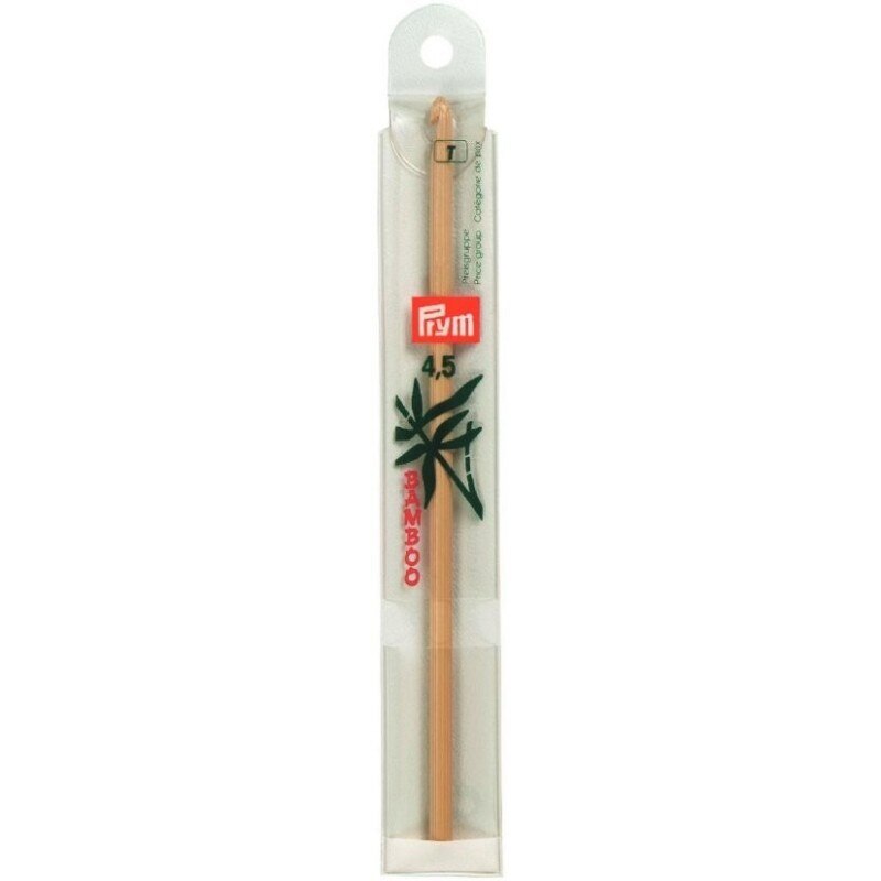 Croseta pentru lana, din bambus, 4,5 mm, lungime 15 cm, Prym Bamboo