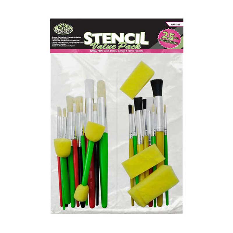 Set 25 pensule pentru sablonare, RART-20, Royal Langnickel