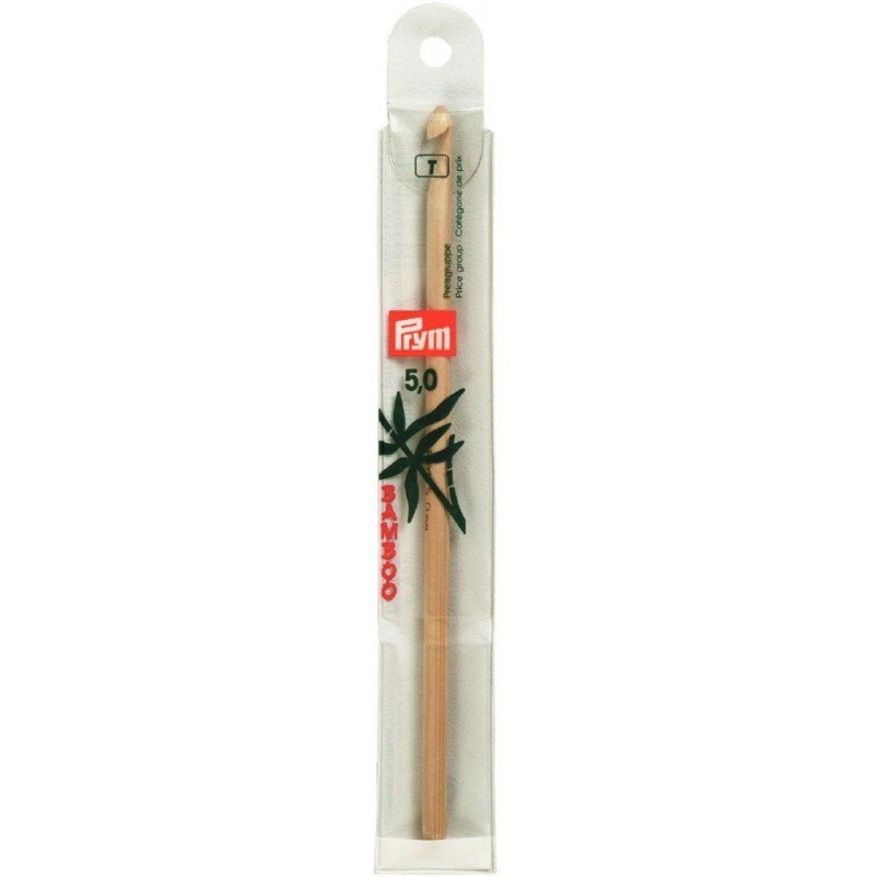 Croseta pentru lana, din bambus, 5 mm, lungime 15 cm, Prym Bamboo
