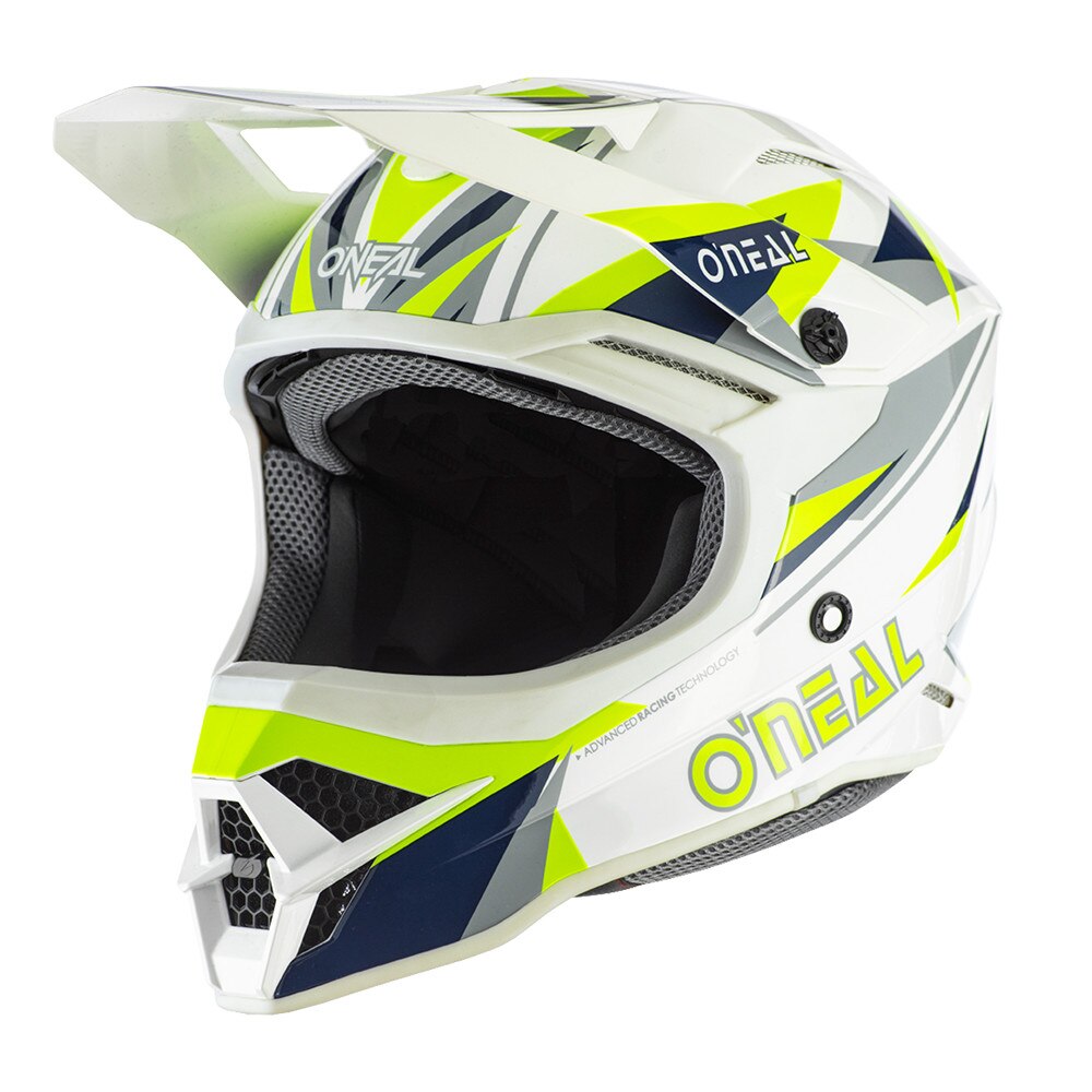 Casca Motocross O'NEAL 3SRS TRIZ, Albastru/Portocaliu, XL