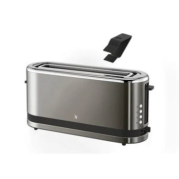 Prajitor paine WMF Kitchenminis Long Slot 414120041, 2 felii, 900W, Argintiu-Negru Prajitor paine WMF Kitchenminis Long Slot 414120041, 2 felii, 900W, Argintiu-Negru