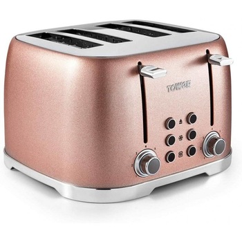 Prajitor de paine Glitz Tower T20030BP, capacitate 4 felii, putere 1600W, corp de metal ,culoare roz Prajitor de paine Glitz Tower T20030BP, capacitate 4 felii, putere 1600W, corp de metal ,culoare roz